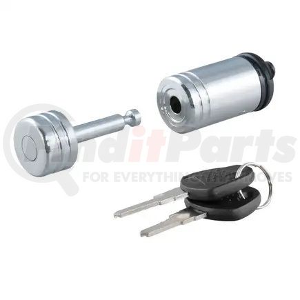 23520 by CURT MANUFACTURING - Coupler Lock (1/4in. Pin; 7/8in. Latch Span; Barbell; Chrome)