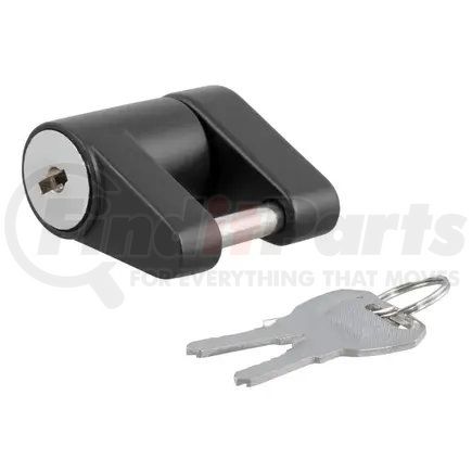 23521 by CURT MANUFACTURING - Coupler Lock (1/4in. Pin; 3/4in. Latch Span; Padlock; Black)