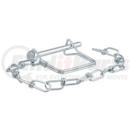 25012 by CURT MANUFACTURING - CURT 25012 Trailer Coupler Pin with 12-Inch Chain; 1/4-Inch Diameter x 2-3/4-Inch Long