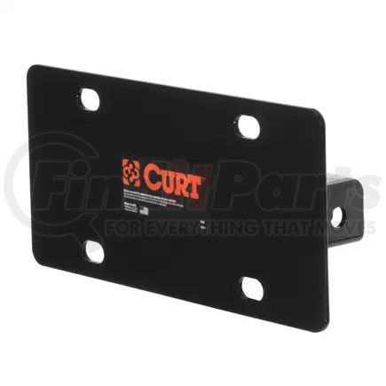 31002 by CURT MANUFACTURING - Hitch-Mounted License Plate Holder (Fits 2in. Receiver)