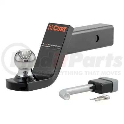 45142 by CURT MANUFACTURING - Towing Starter Kit with 2in. Ball (2in. Shank; 7;500 lbs; 4in. Drop)