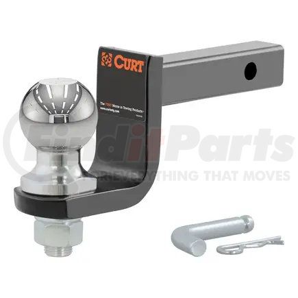 45148 by CURT MANUFACTURING - Towing Starter Kit with 2in. Ball (1-1/4in. Shank; 3;500 lbs; 3-1/4in. Drop)
