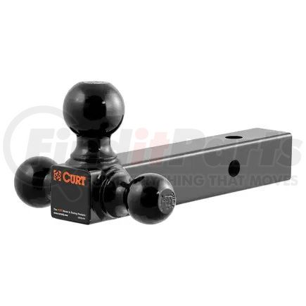 45650 by CURT MANUFACTURING - Multi-Ball Mount (2in. Solid Shank; 1-7/8in.; 2in./2-5/16in. Black Balls)