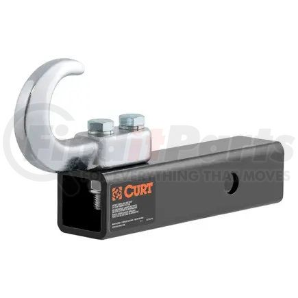 45825 by CURT MANUFACTURING - CURT 45825 Tow Hook Trailer Hitch Ball Mount; Fits 2-Inch Receiver; 10K