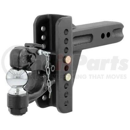 45908 by CURT MANUFACTURING - Adjustable Channel Mount with 2-5/16in. Ball/Pintle (2-1/2in. Shank; 20;000 lbs.