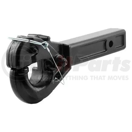 48005 by CURT MANUFACTURING - Receiver-Mount Pintle Hook (2in. Shank; 10;000 lbs.; 2-1/2in. Lunette Rings)