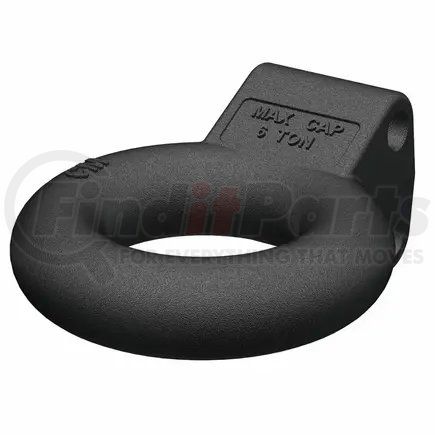 48601 by CURT MANUFACTURING - Channel-Style Lunette Ring (12;000 lbs.; 3in. I.D.; Black)