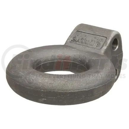 48660 by CURT MANUFACTURING - CURT 48660 Raw Steel Pintle Hitch Lunette Ring 3-Inch ID; 24;000 lbs; Channel Mount Required