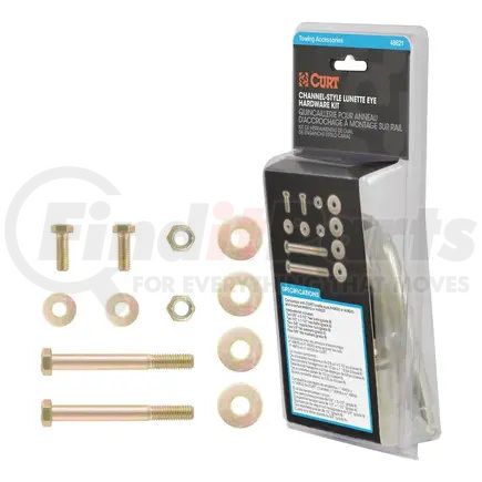 48621 by CURT MANUFACTURING - CURT 48621 Pintle Hitch Lunette Ring Hardware Kit; 4 Bolts