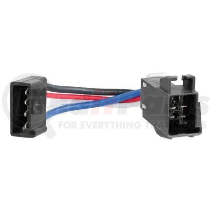 51520 by CURT MANUFACTURING - CURT 51520 Quick Plug Electric Trailer Brake Controller Wiring Adapter for Competitor Harnesses to CURT Brake Controllers