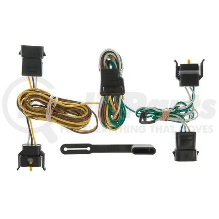 55344 by CURT MANUFACTURING - Custom Wiring Harness; 4-Way Flat Output; Select Ford; Lincoln; Mercury Vehicles