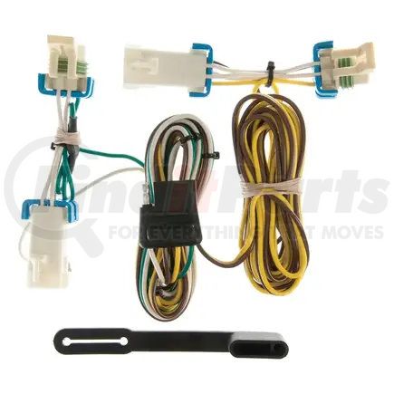 55383 by CURT MANUFACTURING - Custom Wiring Harness; 4-Way Flat Output; Select Buick Rendezvous; Pontiac Aztek