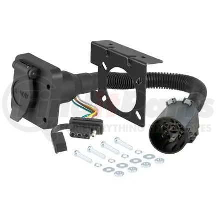 55664 by CURT MANUFACTURING - CURT 55664 Dual-Output Vehicle-Side 6-Pin; 4-Pin Connectors; Factory Tow Package and USCAR Socket Required