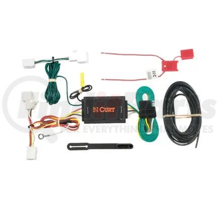 56016 by CURT MANUFACTURING - Custom Wiring Harness; 4-Way Flat Output; Select Mazda 2 Hatchback; 5; CX-9