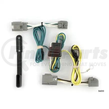 56055 by CURT MANUFACTURING - Custom Wiring Harness; 4-Way Flat Output; Select Ford Taurus X
