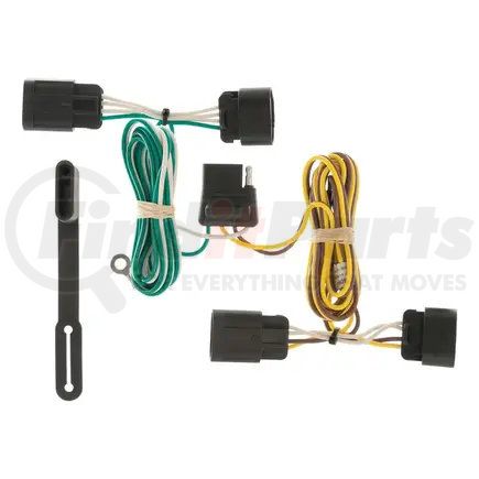 56094 by CURT MANUFACTURING - Custom Wiring Harness; 4-Way Flat Output; Select Chevrolet Equinox; GMC Terrain