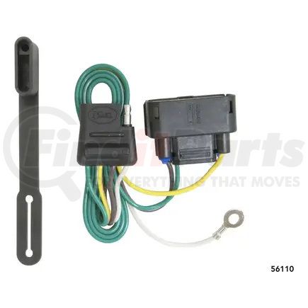 56110 by CURT MANUFACTURING - CURT 56110 Vehicle-Side Custom 4-Pin Trailer Wiring Harness; Fits Select Ford F-150