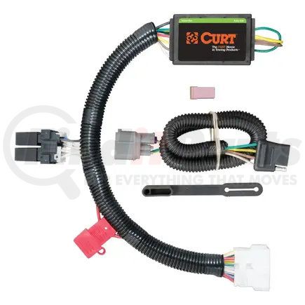 56170 by CURT MANUFACTURING - CURT 56170 Vehicle-Side Custom 4-Pin Trailer Wiring Harness; Fits Select Honda Pilot
