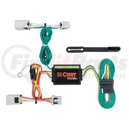 56206 by CURT MANUFACTURING - Custom Wiring Harness; 4-Way Flat Output; Select Nissan Versa Note