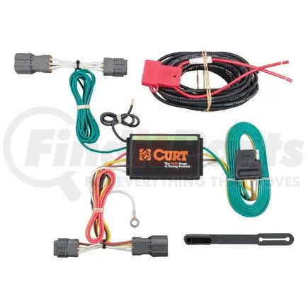 56220 by CURT MANUFACTURING - Custom Wiring Harness; 4-Way Flat Output; Select Kia Rondo; Soul