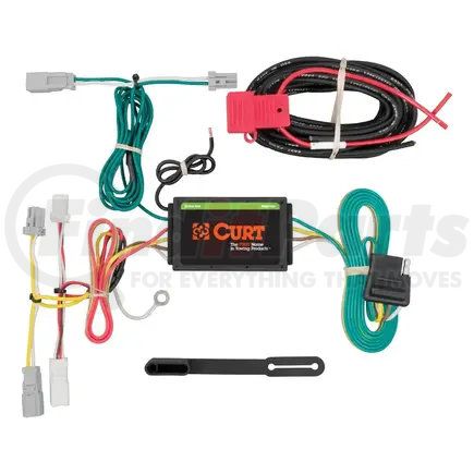 56213 by CURT MANUFACTURING - CURT 56213 Vehicle-Side Custom 4-Pin Trailer Wiring Harness; Fits Select Acura RLX