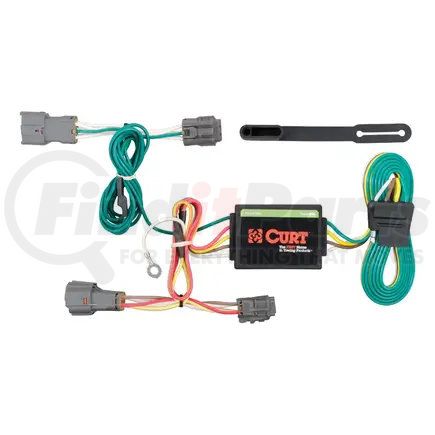 56222 by CURT MANUFACTURING - Custom Wiring Harness; 4-Way Flat Output; Select Kia Rondo; Soul