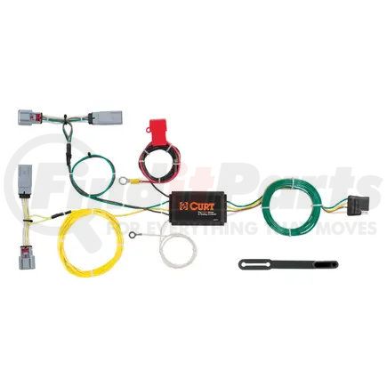 56235 by CURT MANUFACTURING - Custom Wiring Harness; 4-Way Flat Output; Select Chrysler 300