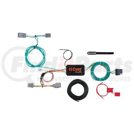 56287 by CURT MANUFACTURING - CURT 56287 Vehicle-Side Custom 4-Pin Trailer Wiring Harness; Fits Select Volvo V60