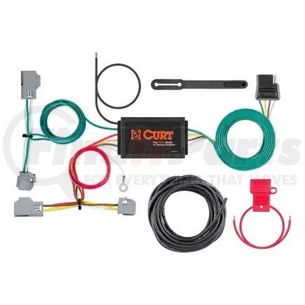 56355 by CURT MANUFACTURING - CURT 56355 Vehicle-Side Custom 4-Pin Trailer Wiring Harness; Fits Select Volvo XC60