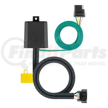 56420 by CURT MANUFACTURING - Custom Wiring Harness; 4-Way Flat; Select Hyundai; Kia; Tow Package Needed