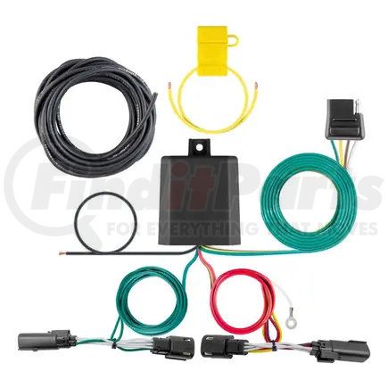 56448 by CURT MANUFACTURING - Custom Wiring Harness; 4-Way Flat Output; Select Ford Escape