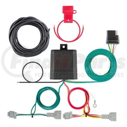 56459 by CURT MANUFACTURING - Custom Wiring Harness; 4-Way Flat Output; Select Nissan Rogue