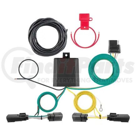 56473 by CURT MANUFACTURING - CURT 56473 Vehicle-Side Custom 4-Pin Trailer Wiring Harness; Fits Select Jeep Grand Cherokee; L