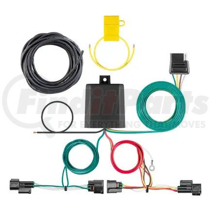 56483 by CURT MANUFACTURING - CURT 56483 Vehicle-Side Custom 4-Pin Trailer Wiring Harness; Fits Select Honda HR-V