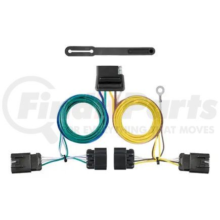 56594 by CURT MANUFACTURING - Custom Wiring Harness; 5-Way Flat Output; Select GMC Terrain; Chevrolet Equinox