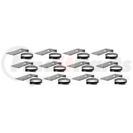 57201 by CURT MANUFACTURING - CURT 57201 Vehicle-Side Trailer Wiring Harness Clamp-On Bracket Mounts for 7-Way Round or RV Blade; 12-Pack