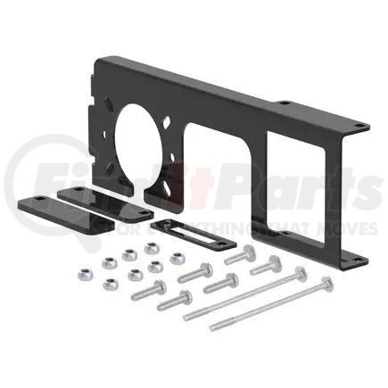 58000 by CURT MANUFACTURING - Easy-Mount Wiring Bracket for 4 or 5-Flat/6 or 7-Round (2in. Receiver)