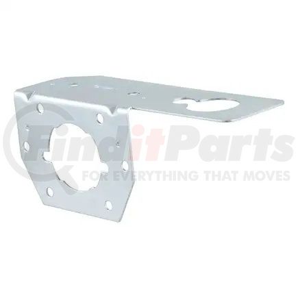 58210 by CURT MANUFACTURING - CURT 58210 Vehicle-Side Trailer Wiring Harness Mounting Bracket for 4-Way or 6-Way Round