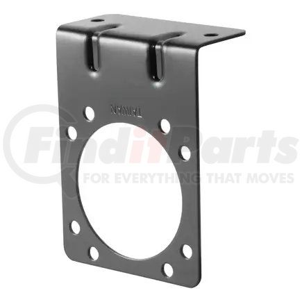 58290 by CURT MANUFACTURING - Connector Mounting Bracket for 7-Way RV Blade (Black)