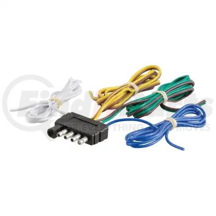 58540 by CURT MANUFACTURING - CURT 58540 Trailer-Side 5-Pin Flat Wiring Harness with 48-Inch Wires