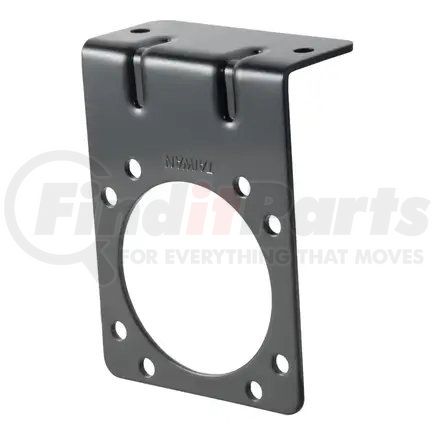 58510 by CURT MANUFACTURING - Connector Mounting Bracket for 7-Way RV Blade (Heavy-Duty; Black)