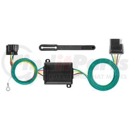 58919 by CURT MANUFACTURING - CURT 58919 Towed-Vehicle RV Wiring Harness Add-On; 4-Pin Trailer Wiring