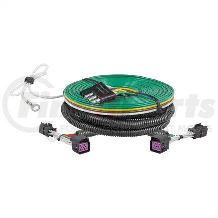 58994 by CURT MANUFACTURING - CURT 58994 Custom Towed-Vehicle RV Wiring Harness for Dinghy Towing; Fits Select Ram 2500; 3500