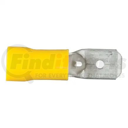 59433 by CURT MANUFACTURING - CURT 59433 12-10 Gauge Yellow Vinyl-Insulated Male Wire Quick Connectors; 100-Pack