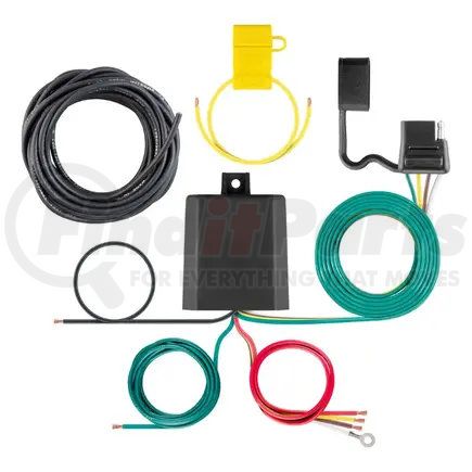 59236 by CURT MANUFACTURING - CURT 59236 Weather-Resistant Multi-Function Splice-in Trailer Tail Light Converter Kit; 4-Pin Wiring Harness