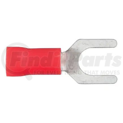59611 by CURT MANUFACTURING - CURT 59611 22-18 Gauge Red Vinyl-Insulated Spade Terminal Connectors; #10 Stud; 100-Pack