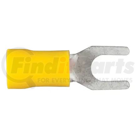 59631 by CURT MANUFACTURING - CURT 59631 12-10 Gauge Yellow Vinyl-Insulated Spade Terminal Connectors; #10 Stud; 100-Pack