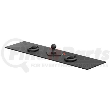 65500 by CURT MANUFACTURING - CURT 65500 Over-Bed Flat Plate Gooseneck Hitch; 30;000 lbs; 2-5/16-Inch Ball