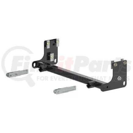 70102 by CURT MANUFACTURING - CURT 70102 Custom Tow Bar Base Plate Brackets for Dinghy Towing; Fits Select Jeep Wrangler JK