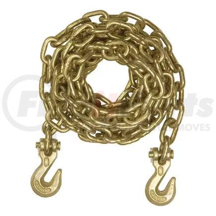 80305 by CURT MANUFACTURING - 14ft. Transport Binder Safety Chain with 2 Clevis Hooks (18;800 lbs; Yellow Zinc